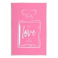 thumbnail image 1 of Stupell Industries Casual Glam Perfume Bold Pink Love Calligraphy Graphic Art Unframed Art Print Wall Art, Design by Martina Pavlova, 1 of 5
