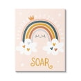 thumbnail image 1 of Stupell Industries Casual Soar Calligraphy Smiling Rainbow Hearts Stars Graphic Art Gallery Wrapped Canvas Print Wall Art, Design by Ilis Aviles, 1 of 5