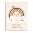 thumbnail image 1 of Stupell Industries Casual Soar Calligraphy Smiling Rainbow Hearts Stars Graphic Art Unframed Art Print Wall Art, Design by Ilis Aviles, 1 of 5