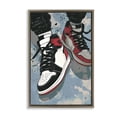 thumbnail image 1 of Stupell Industries Modern Casual Streetwear Sneakers Brown Floating Frame Canvas Art, 17 x 25, by Ray Powers, 1 of 8