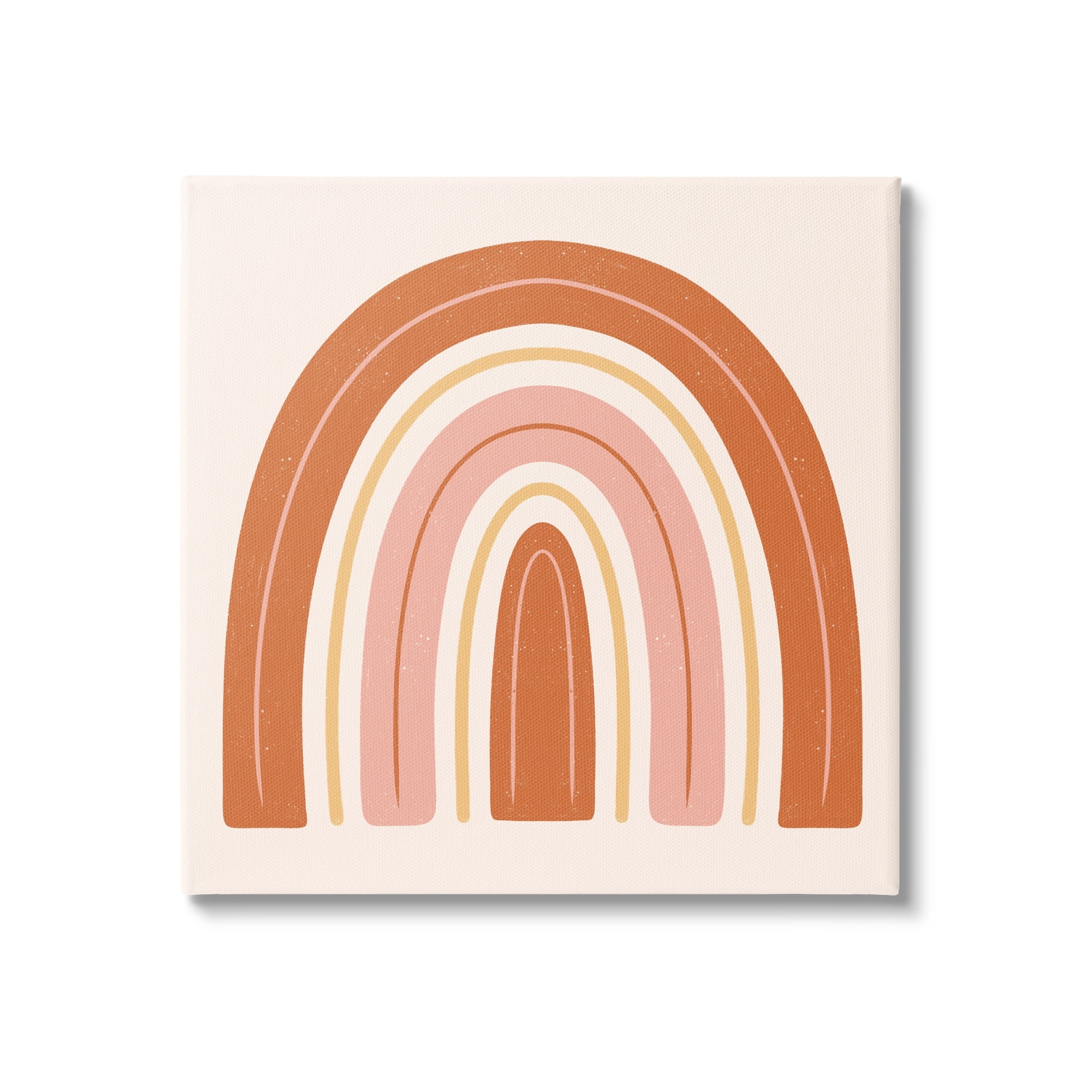 Stupell Industries Casual Striped Red Rainbow Yellow Line Accents Canvas Wall Art, 36 x 36, Design by Jalynn Heerdt