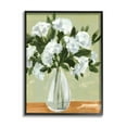 thumbnail image 1 of Stupell Industries Casual White Floral Arrangement Bouquet Still Life Painting Black Framed Art Print Wall Art, Design by Annie Warren, 1 of 7