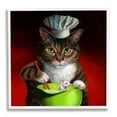 thumbnail image 1 of Stupell Industries Cat Chef & Mouse Animals & Insects Painting White Framed Art Print Wall Art, 24 x 24, 1 of 9