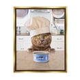 thumbnail image 1 of Stupell Industries Cat Chef & Tuna Can Animals & Insects Painting Gold Floater Framed Art Print Wall Art, 17 x 21, 1 of 9