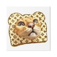 thumbnail image 1 of Stupell Industries Cat Face Bread Toast Glam Fashion Motif Pattern Graphic Art Gallery Wrapped Canvas Print Wall Art, Design by Ziwei Li, 1 of 5
