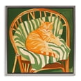 thumbnail image 1 of Stupell Industries Eclectic Cat In Rattan Chair Gray Floating Frame Canvas Art, 25 x 25, by Walker Noble, 1 of 8