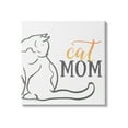 thumbnail image 1 of Stupell Industries Cat Mom Phrase Resting Cat Minimal Line Drawing, 24 x 24, Design by Elizabeth Medley, 1 of 6