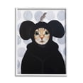thumbnail image 1 of Stupell Industries Cat & Mouse Funny Animals Animals & Insects Painting White Framed Art Print Wall Art, 1 of 5