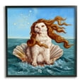 thumbnail image 1 of Stupell Industries Cat Ocean Seashell Scorpio Astrological Symbol Constellation Painting Black Framed Art Print Wall Art, Design by Lucia Heffernan, 1 of 5