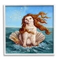 thumbnail image 1 of Stupell Industries Cat Ocean Seashell Scorpio Astrological Symbol Constellation Painting White Framed Art Print Wall Art, Design by Lucia Heffernan, 1 of 5