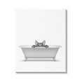 thumbnail image 1 of Stupell Industries Cat Peeking Bathroom Tub Animals & Insects Painting Gallery Wrapped Canvas Print Wall Art, 1 of 5
