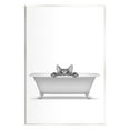 thumbnail image 1 of Stupell Industries Cat Peeking Bathroom Tub Animals & Insects Painting Unframed Art Print Wall Art, 1 of 6