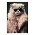 thumbnail image 1 of Stupell Industries Cat in Fur Jacket Animals & Insects Painting Unframed Art Print Wall Art, 13 x 19, 1 of 7