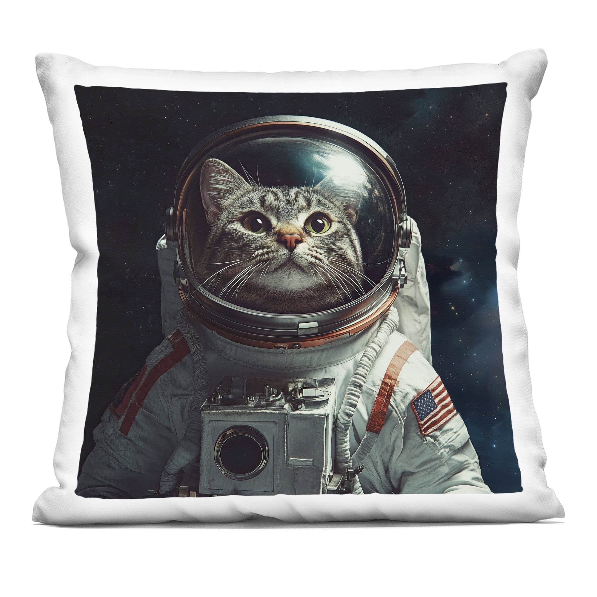 Stupell Industries Catstronaut Cat Astronaut Decorative Printed Throw Pillow, design by Jim Baldwin