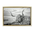 thumbnail image 1 of Stupell Industries Cattle with Ocean Breeze Animals & Insects Photography Gold Floater Framed Canvas Art Print Wall Art, 31 x 21, 1 of 10