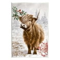 thumbnail image 1 of Stupell Industries Cattle with Winter Berries Animals & Insects Painting Unframed Art Print Wall Art, 10 x 15, 1 of 7