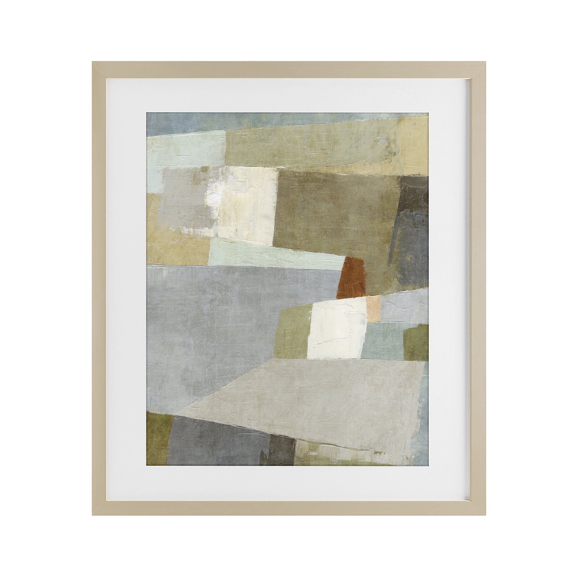 Stupell Industries Causeway Neutral Geometrics Birch Framed Print Under Glass, design by Suzanne Nicoll