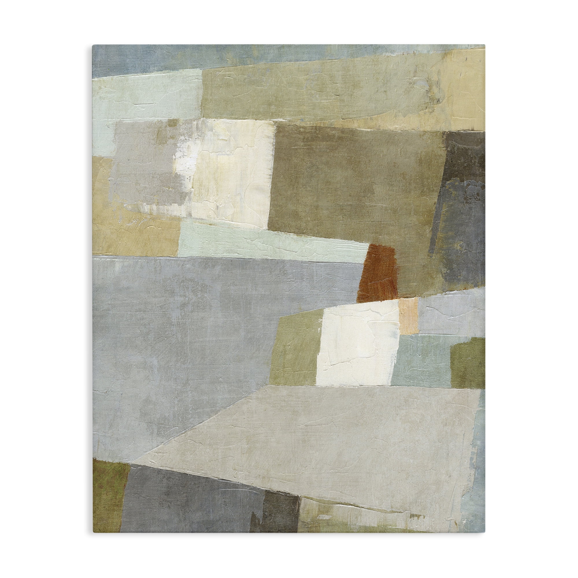 Stupell Industries Causeway Neutral Geometrics Canvas Wall Art, design by Suzanne Nicoll