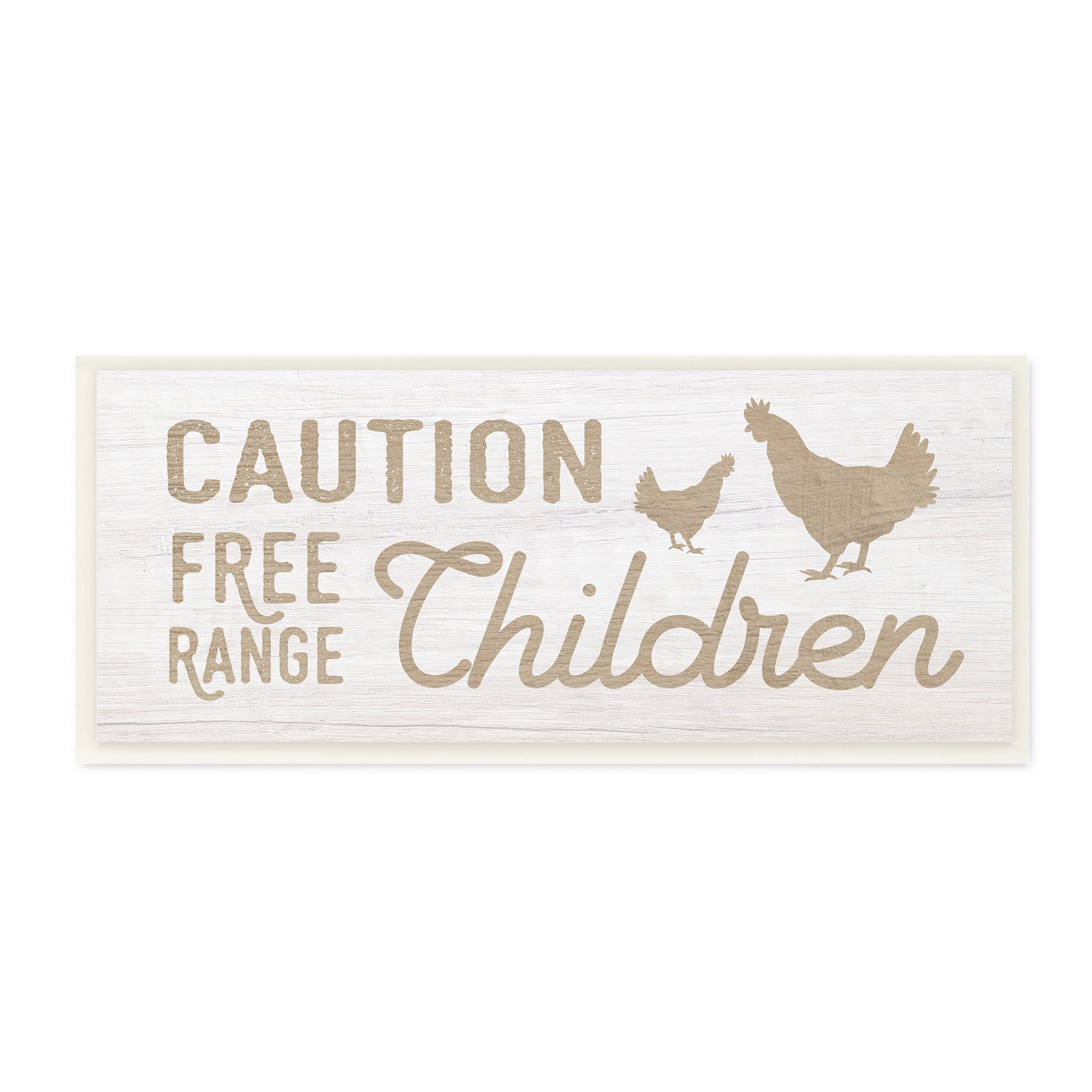 Rustic Beige and White Wooden Farmhouse Wall Plaque