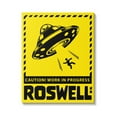 thumbnail image 1 of Stupell Industries Caution Roswell NM Alien UFO Travel & Places Painting Gallery Wrapped Canvas Print Wall Art, 1 of 5