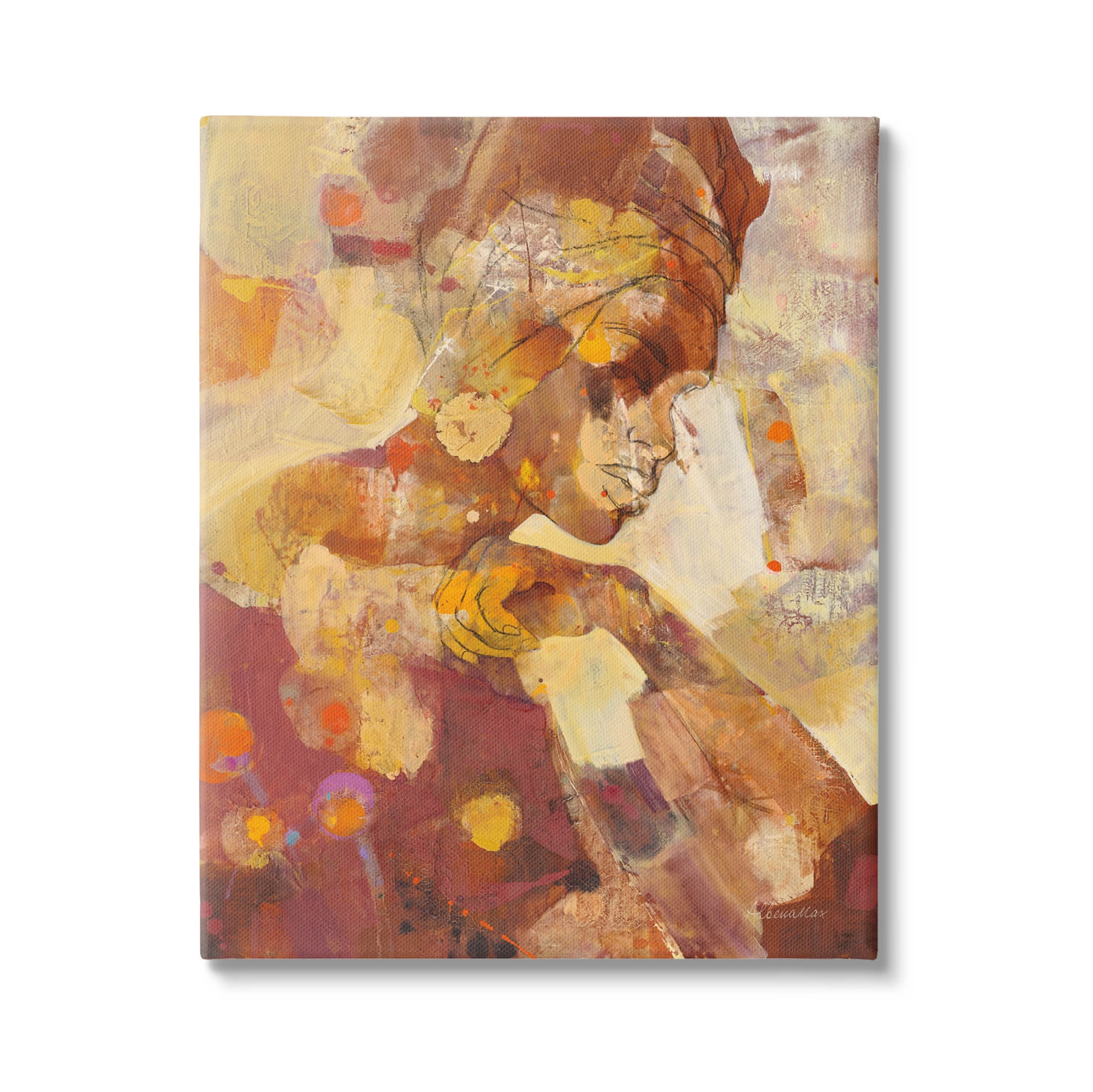 Stupell Industries Celebrate Beauty Abstract Portrait Painting Gallery Wrapped Canvas Print Wall Art, Design by Albena Hristova
