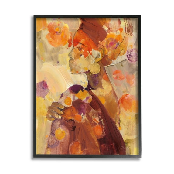 Stupell Industries Celebrate Beauty Modern Composition Painting Black Framed Art Print Wall Art, Design by Albena Hristova