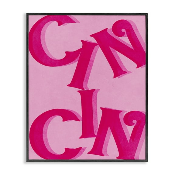 Stupell Industries Celebration Cin Cin Cheers Quotes and Sayings Painting Black Framed Art Print Wall Art, 11 x 14