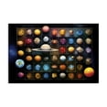 thumbnail image 1 of Stupell Industries Bohemian Celestial Gems & Planets Canvas Art, 36 x 24, by Ray Powers, 1 of 8