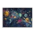 thumbnail image 1 of Stupell Industries Eclectic Celestial Planetary Parade Gray Framed Giclee Art, 30 x 20, by Creative Studio, 1 of 8