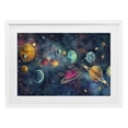 thumbnail image 1 of Stupell Industries Eclectic Celestial Planetary Parade White Framed Print Under Glass, 20 x 14, by Creative Studio, 1 of 8