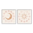 thumbnail image 1 of Stupell Industries Celestial Sun Moon Phases Astrology Illustration , 24 x 24, Design by Nina Blue, 1 of 6