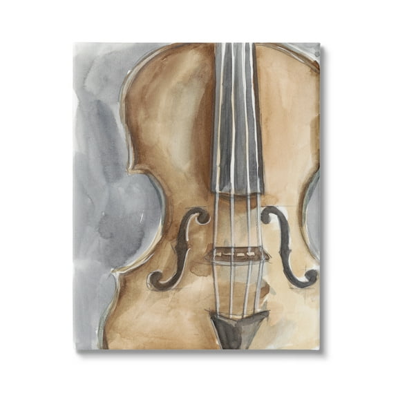 Stupell Industries Cello Music Painting Beauty & Fashion Painting Gallery Wrapped Canvas Print Wall Art, 16 x 20