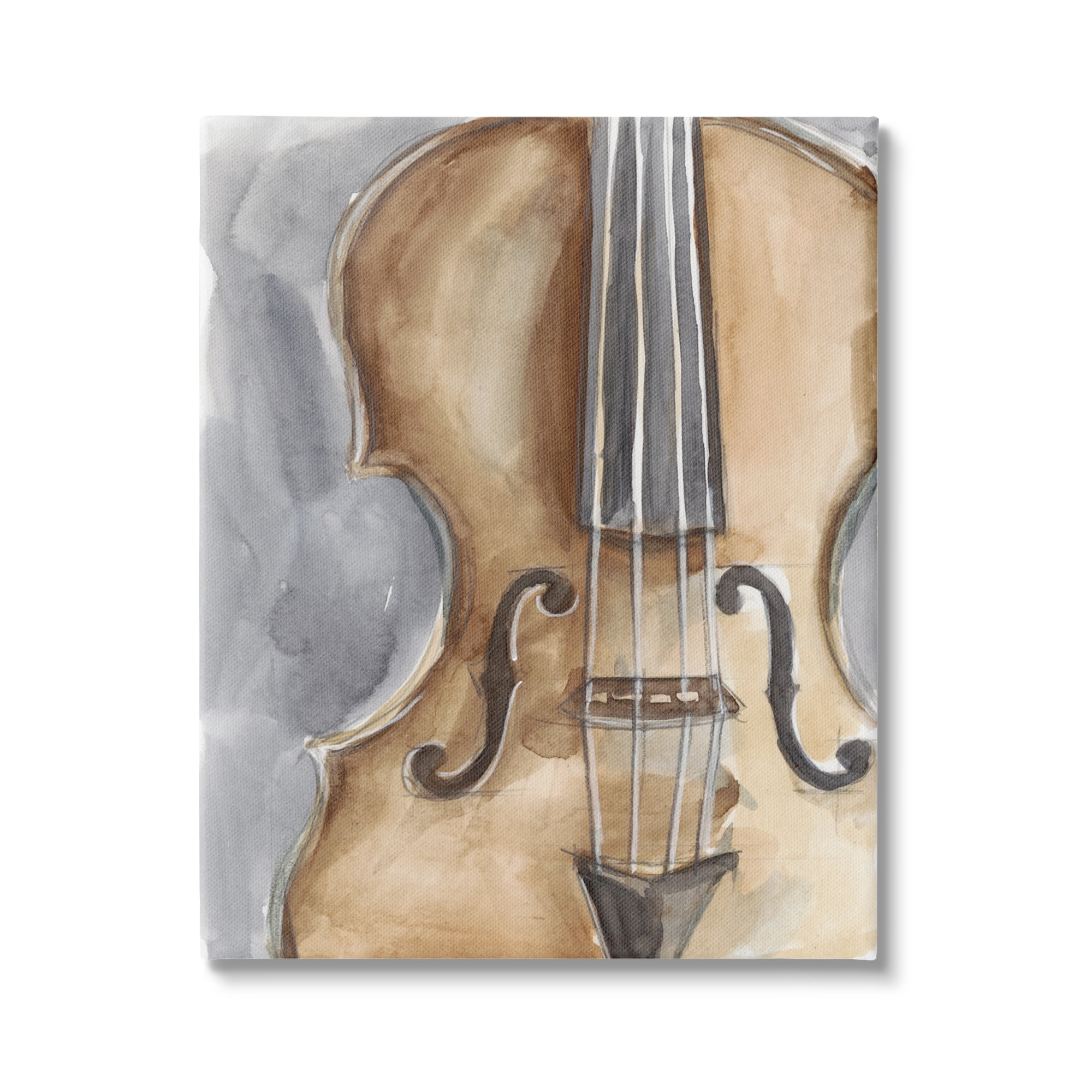 Stupell Industries Cello Music Painting Beauty & Fashion Painting Gallery Wrapped Canvas Print Wall Art, 24 x 30