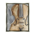 thumbnail image 1 of Stupell Industries Cello Music Painting Beauty & Fashion Painting Gray Floater Framed Art Print Wall Art, 17 x 21, 1 of 10