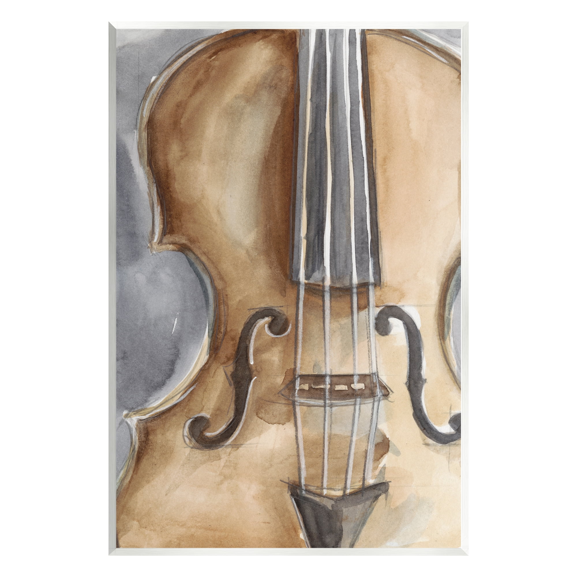 Stupell Industries Cello Music Painting Beauty & Fashion Painting Unframed Art Print Wall Art, 13 x 19