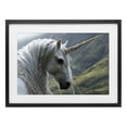 thumbnail image 1 of Stupell Industries Victorian Celtic Unicorn Braided Mane Black Framed Print Under Glass, 23 x 17, by The Wands Want, 1 of 8