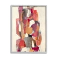 thumbnail image 1 of Stupell Industries Centered Geometric Shapes Abstract Red Orange Design by Terri Burris, 11" x 14", Gray Framed, 1 of 1