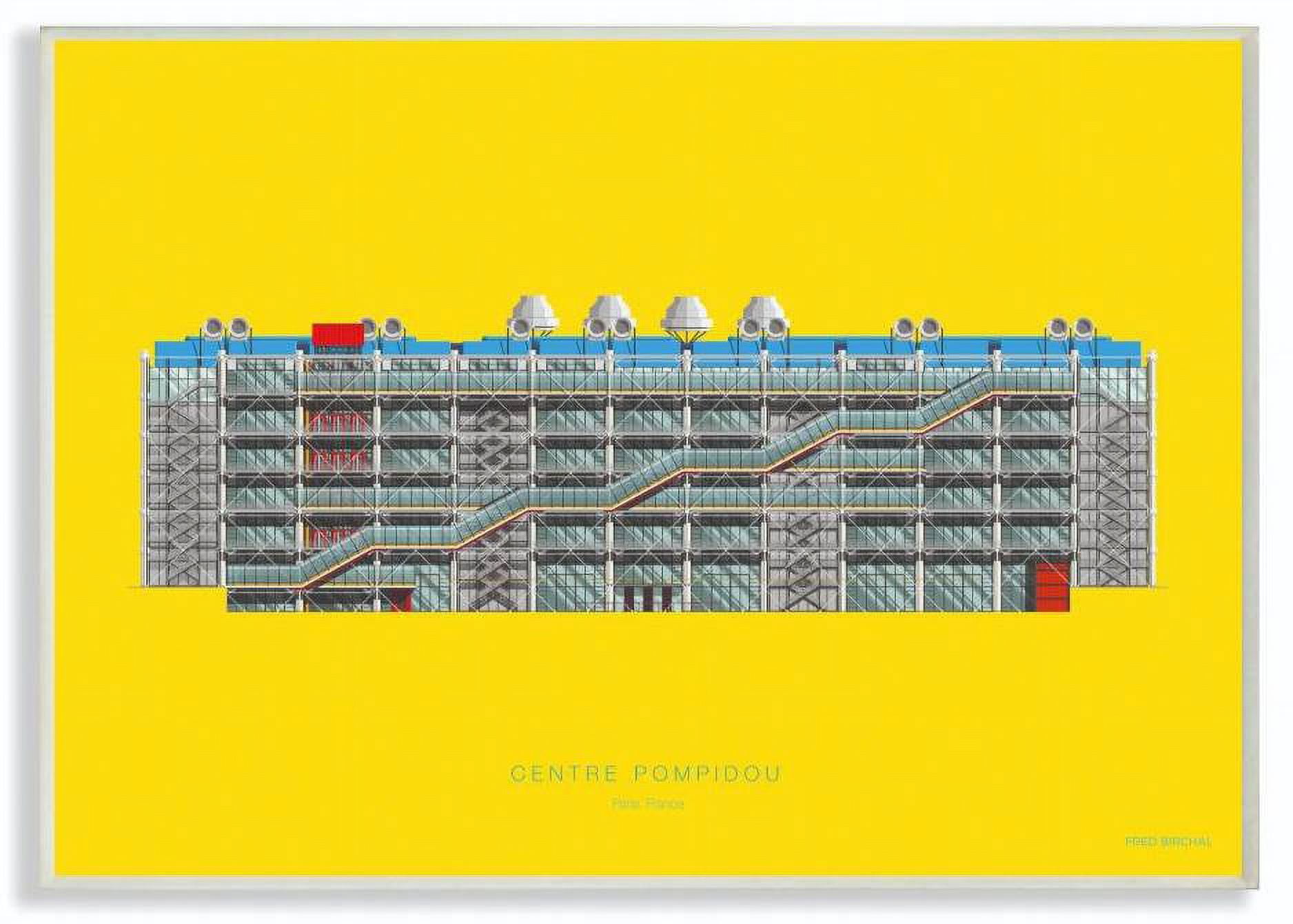 Stupell Industries Centre Pompidou Famous People Characters Fashion Design Wall Plaque by Fred Birchal