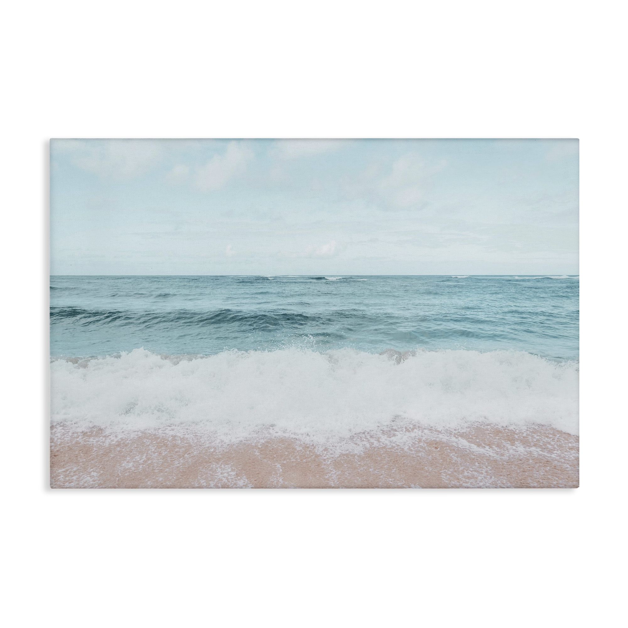 Stupell Industries Centric Beach Foam Nautical & Beach Photography Wrapped Canvas Art Print Wall Art, 36 x 24