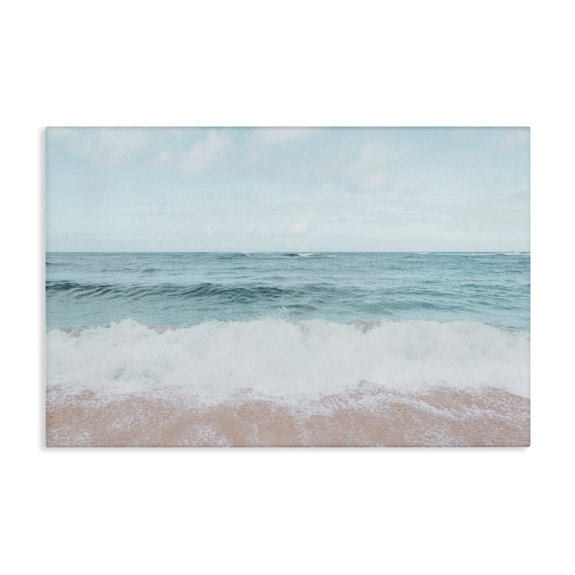 Stupell Industries Centric Beach Foam Nautical & Beach Photography Wrapped Canvas Art Print Wall Art, 45 x 30