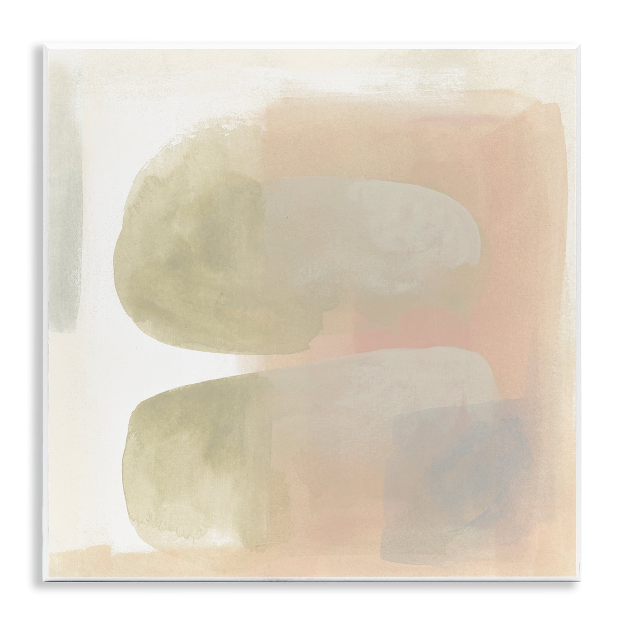 Stupell Industries Centric Neutral Shapes Abstract Painting Unframed Art Print Wall Art, 12 x 12