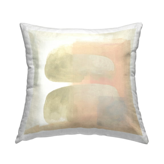 Stupell Industries Centric Neutral Shapes Decorative Printed Throw Pillow Design by June Erica Vess .