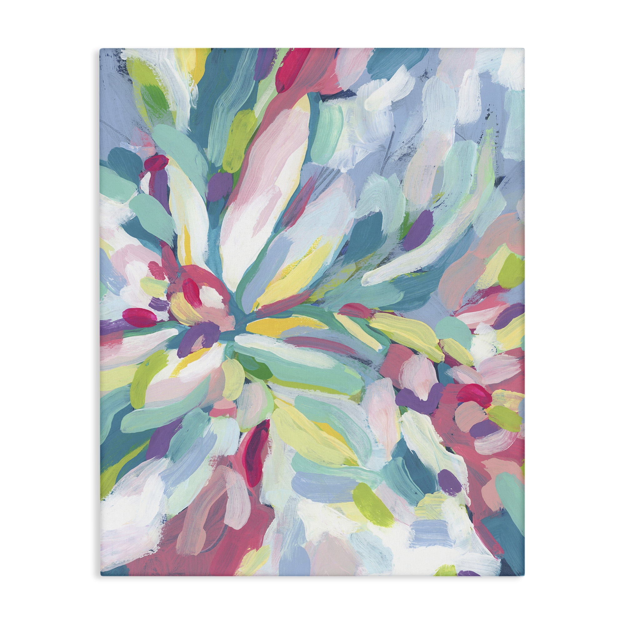 Stupell Industries Centric Paint Strokes Abstract Painting Wrapped Canvas Art Print Wall Art, 30 x 40