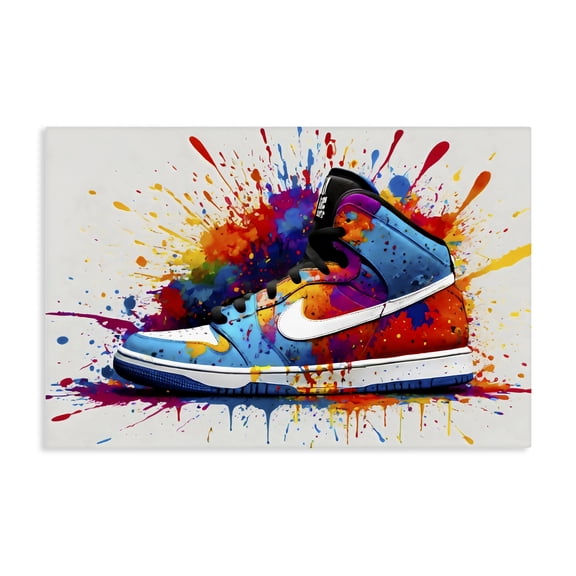 Stupell Industries Centric Sneaker Splash Canvas Wall Art, design by Creative Studio