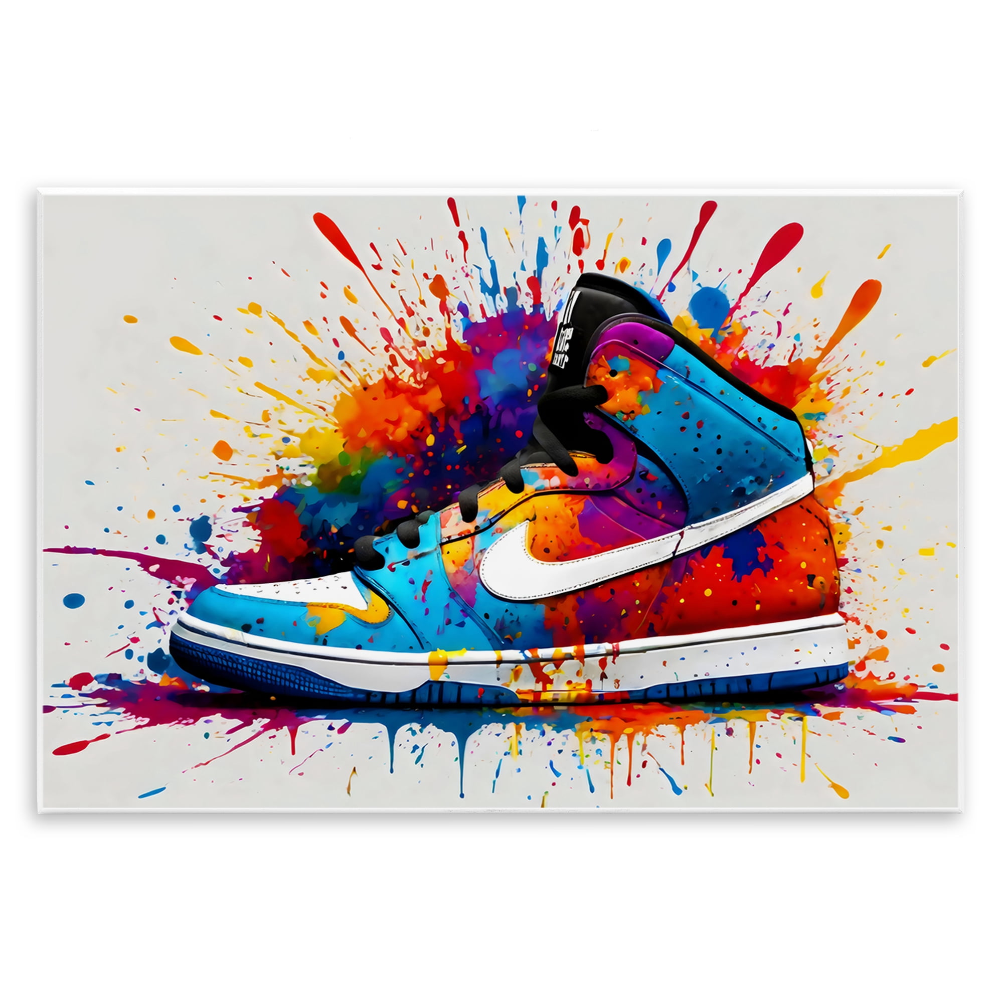 Stupell Industries Centric Sneaker Splash Wall Plaque Art, design by Creative Studio