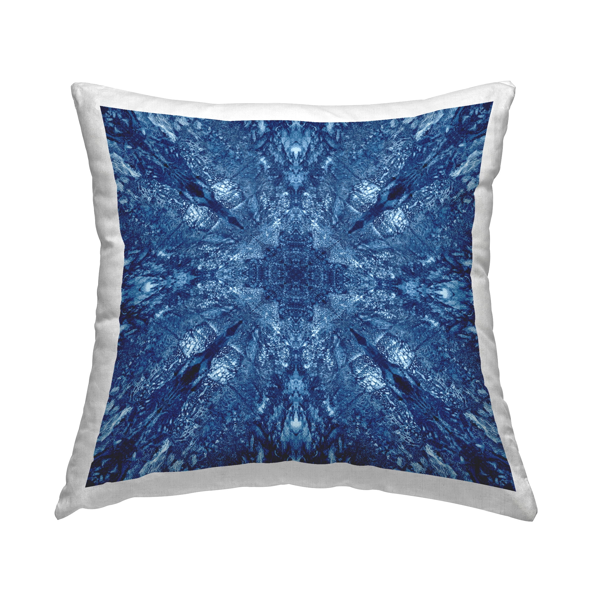 Stupell Industries Centric Symmetry Pattern Decorative Printed Throw Pillow Design by El Perkin.