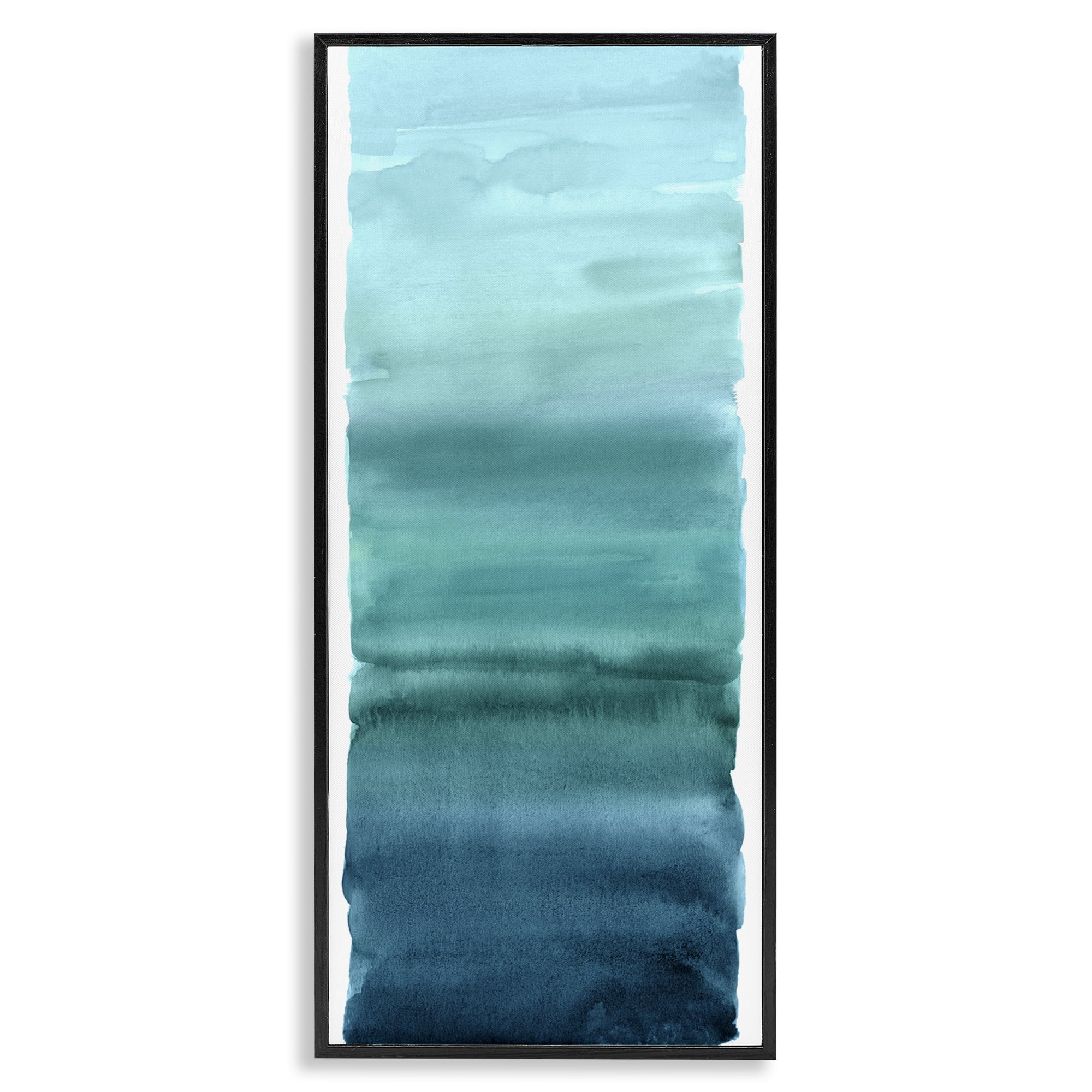Stupell Industries Cerulean Blend Gradient Black Framed Giclee Art, design by Allie Corbin