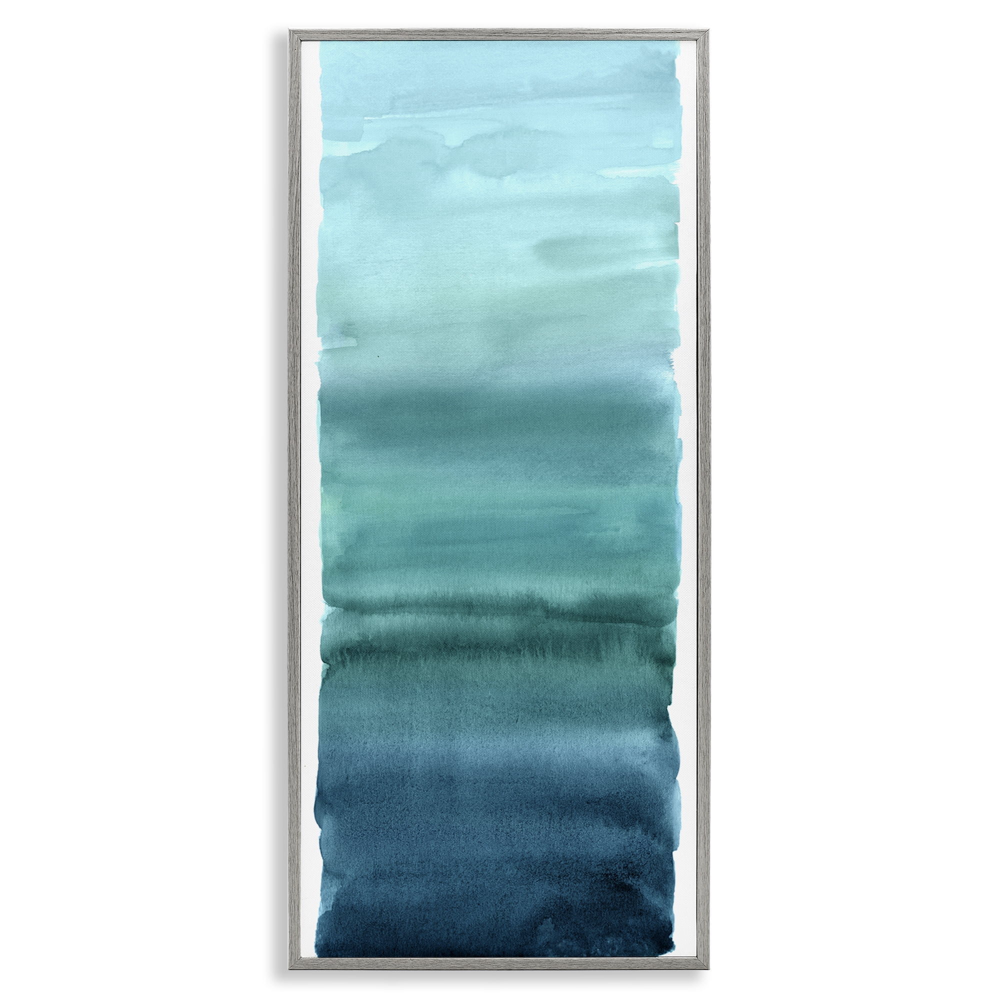 Stupell Industries Cerulean Blend Gradient Gray Framed Giclee Art, design by Allie Corbin