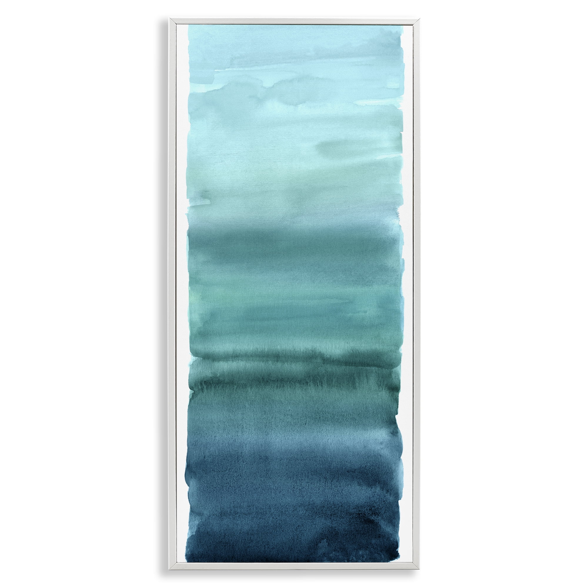 Stupell Industries Cerulean Blend Gradient White Framed Giclee Art, design by Allie Corbin
