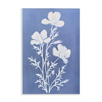 Stupell Industries Cerulean Blue Blooms Botanical & Floral Painting Unframed Art Print Wall Art, 10 x 15